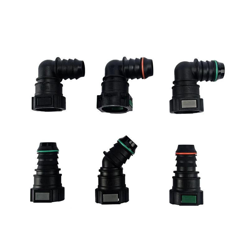 Rubber Nylon Oil Line Pipe Adapter Disconnect Release Hose Connector New 18.9mm Fuel Hose Connector Quick Pipe Fitting