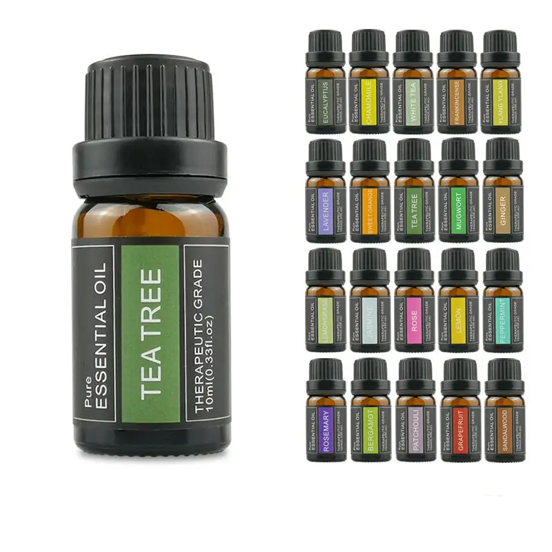 HANLINGER  Customized LOGO 100% Pure Natural Aromatherapy Tea Tree Essential Oil Therapeutic Grade Organic  Essential Oil
