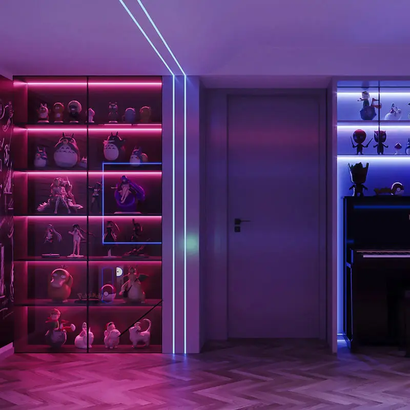 Factory Wholesale LED Flexible Strip Light Low Voltage 24V For Display Cabinet Ceiling Lighting 2835 8mm  Linear Lights