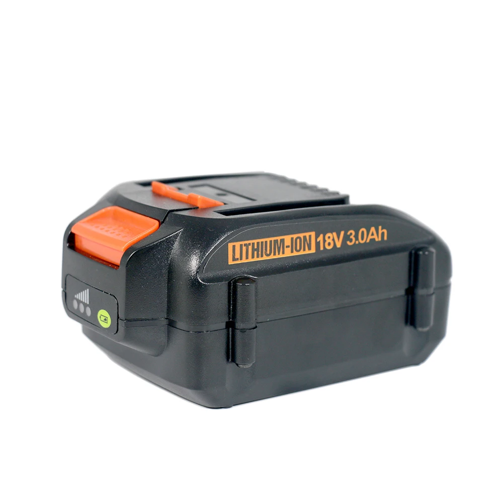 High Capacity 18V 3.0 Ah Lithium Ion Battery with Indicator Compatible with Worx WX543L WG320 WG321