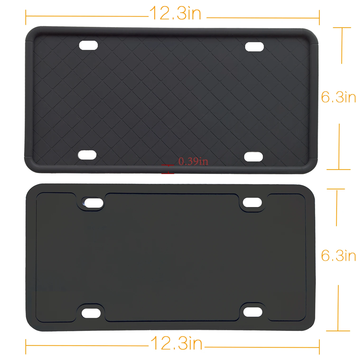 Custom US CA Silicone License Plate Frame