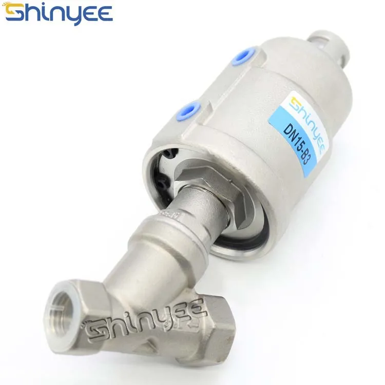 SHINYEEPNEUMATIC most popular DN15-B15/DN15-B13/DN15-B5 solenoid valved steam pneumatic piston operated globe valves