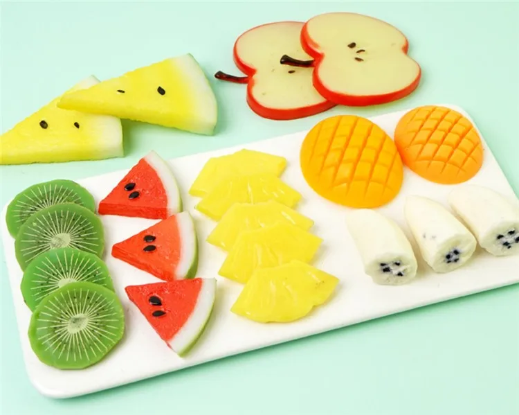 Kitchen Wedding Fake Lemon Decoration Supplies Christmas Fruit Ornament Simulation Lemon Slices  Artificial Fruit