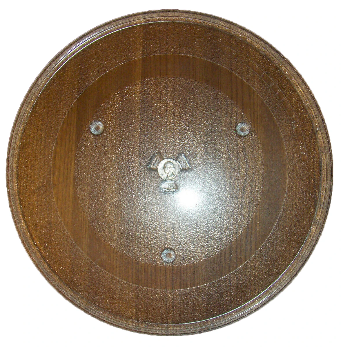 14 1/8 inch Whirlpool W10531726 microwave clear glass turntable plate/tray