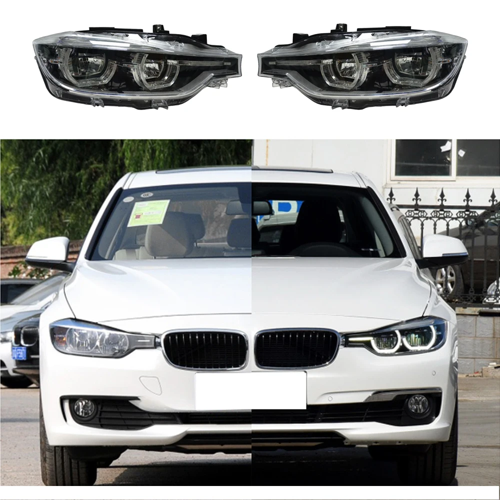 Wholesale Fit For BMW 3 Series F30 Modified headlight For F30 2014-2016 Halogen Up To 2018 Full LED headlight with best quality