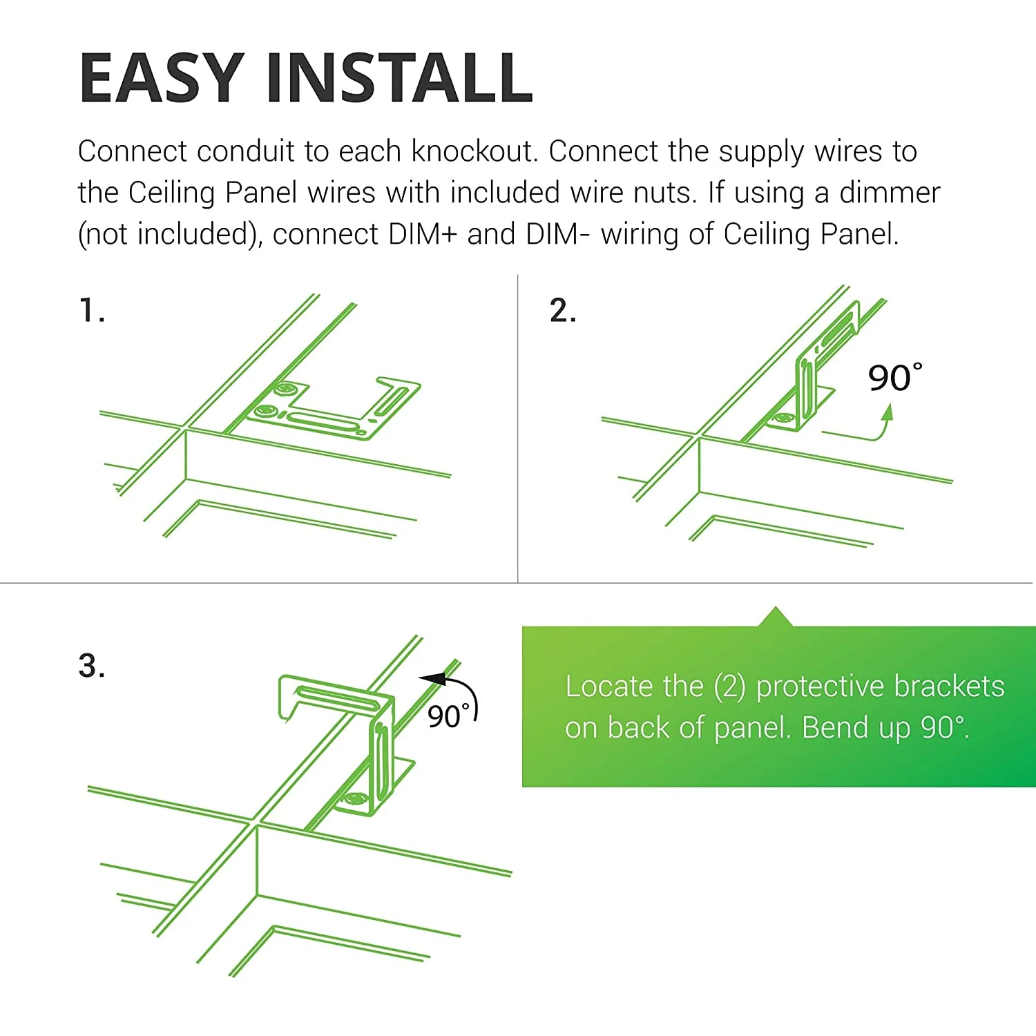 led backlit panel light 120-277v 125lumen per watt with DLC premium power and 3CCT tunable drop ceiling office fixture
