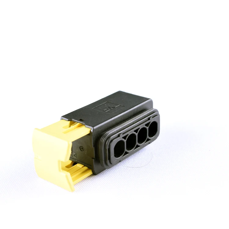 Quality Guaranteed 1-1564330-1 yellow+black auto female 4 pin IP67 Electrical car wire connector