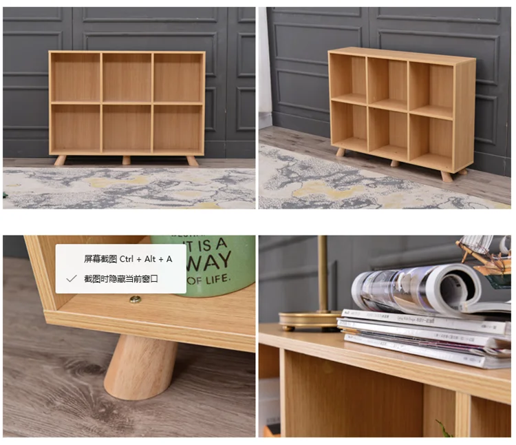 
High quality Wooden shelves for home book case storage organizer 