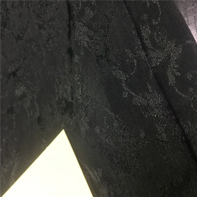 HIgh quality plain dyed jacquard fabric 100% viscose crepe fabric for garment,dress,curtain