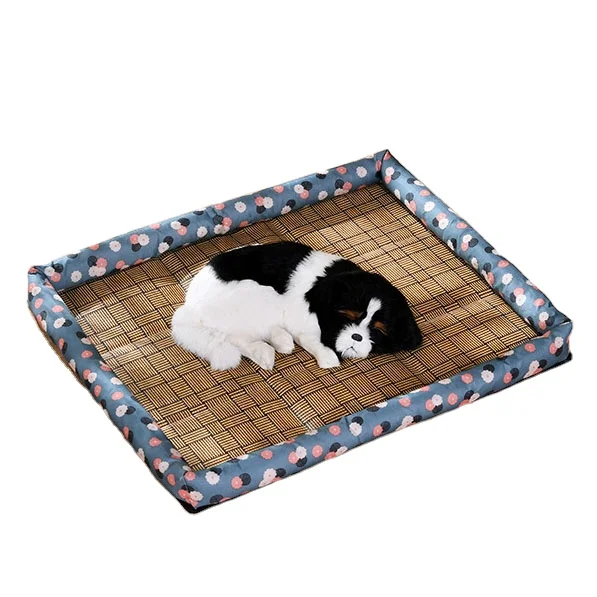 Summer breathable cat kennel pet dog sofa supplies kennel cushion ice silk pet mat