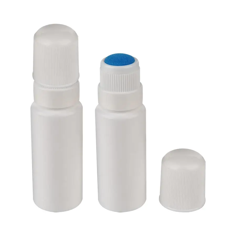 White Plastic Sponge Applicator  Bottles with Simple Cap