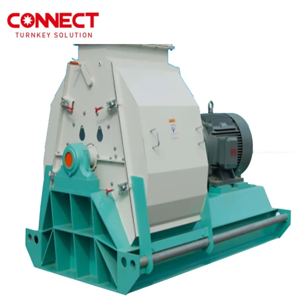 Stainless steel hammer mill for grain with stainless steel hammer blades Rice husk hammer mill crusher
