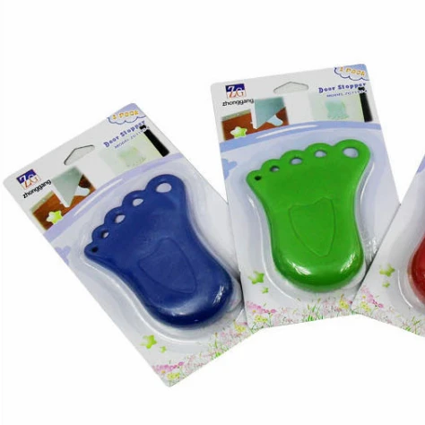 MZL Foot Shape Rubber Door Stopper Childproof Door Stop Safety Anti-Pinch Hand And Foot Door Plug