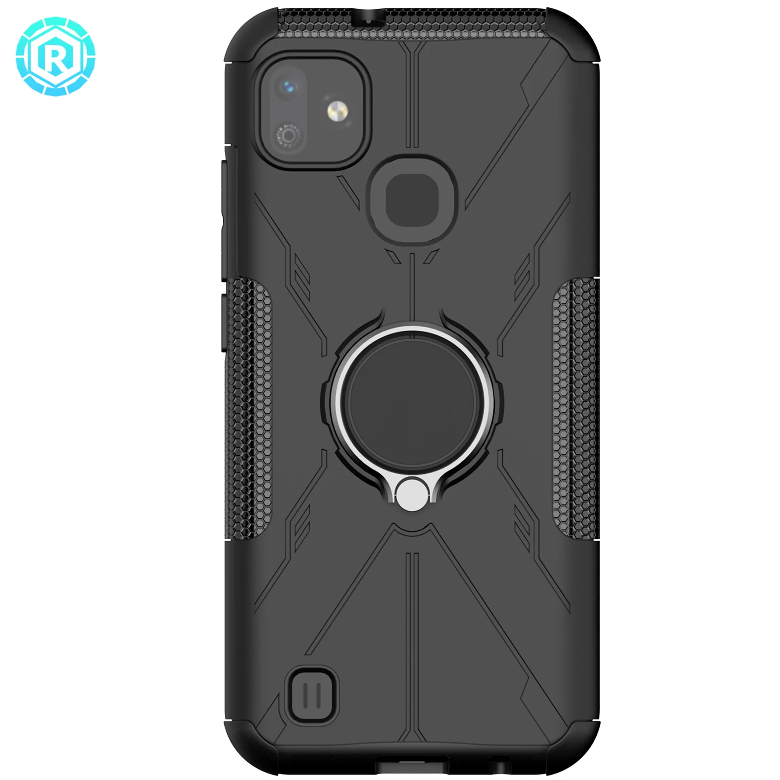 Magnetic TPU phone case Oem/Odm Bumper Rugged PC Cellphone Case For Infinix Smart HD 2021 With Ring Kickstand