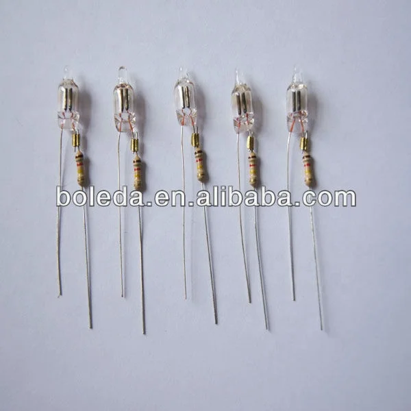 Неоновая трубка с резистором