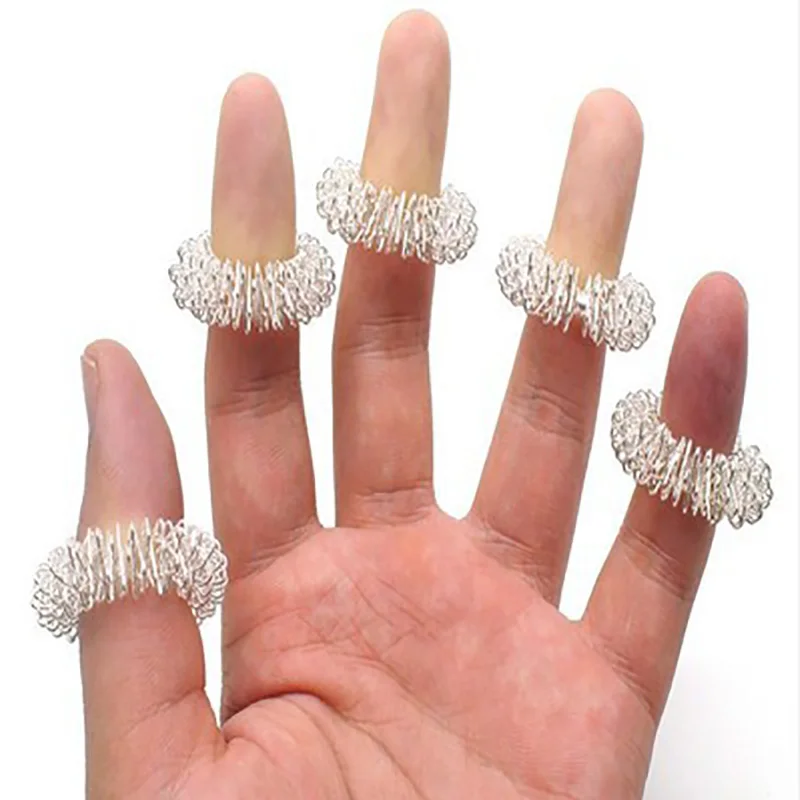 Spiky Sensory Finger Rings Antistress Toy Fidget Ring For Kids Adult School Classroom Office Autism Quiet Fidgit Toy