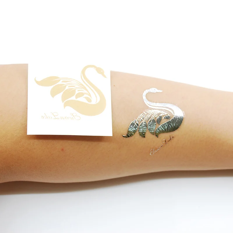 Водостойкая Временная тату-наклейка металлические тату-наклейки для лица Детские индивидуальный