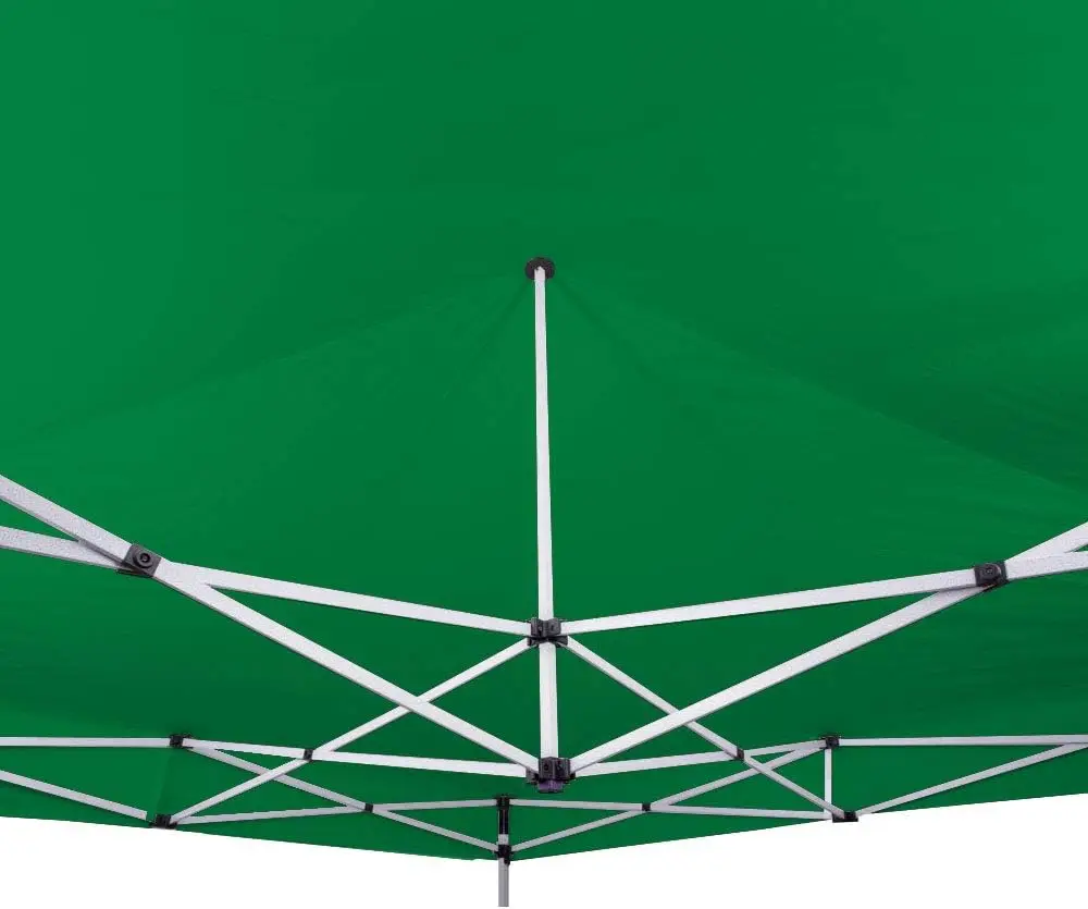 Commercial Grade  Water-Resistant Heavy Duty Polyester Fabric Green Plain Color  10x10 Pop Up Canopy Tent