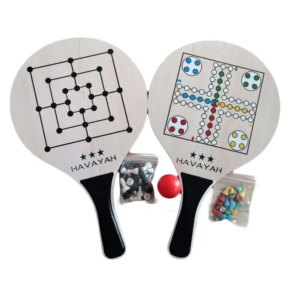 Изготовленный на заказ из цельного дерева Pickleball Весло мяч игрушка как для дома так и развлечений открытом воздухе ракетка игра пляжные ракетки настольного тенниса деревянная доска детей взрослых