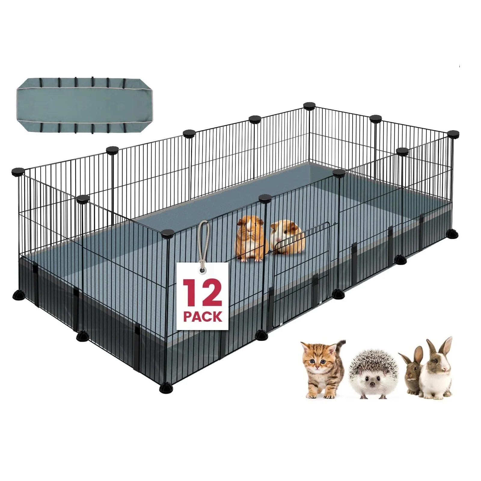 Custom Indoor Outdoor Portable Metal Wire Small Animal Playpen Pet Playpen Cage for Guinea Pigs Puppy Play Pen Bunny Playpen