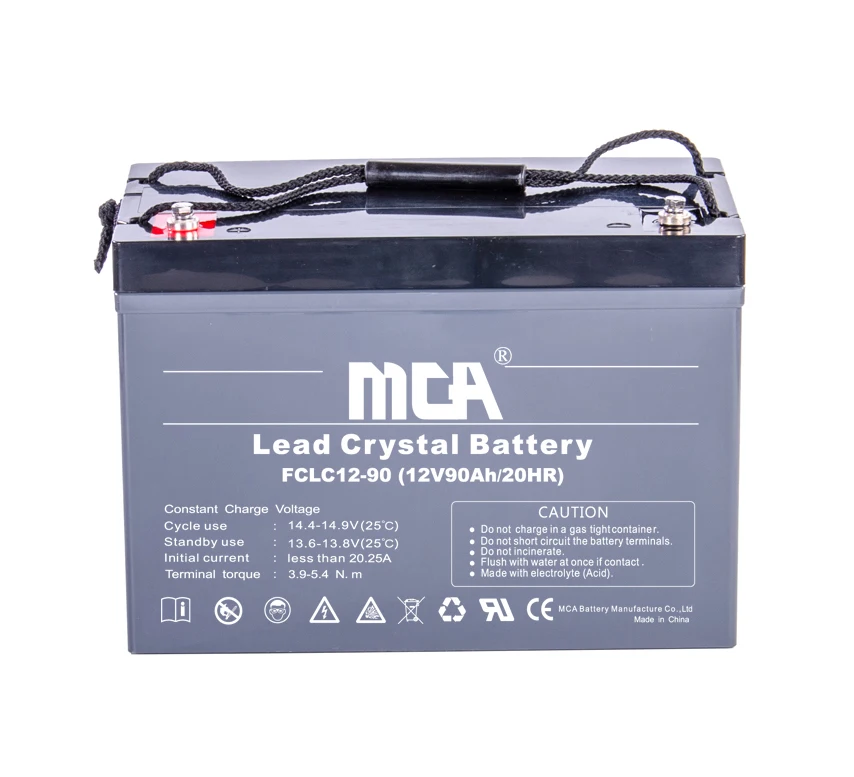 Top sale mca battery bateria inverter 12v 90ah batteries made in china