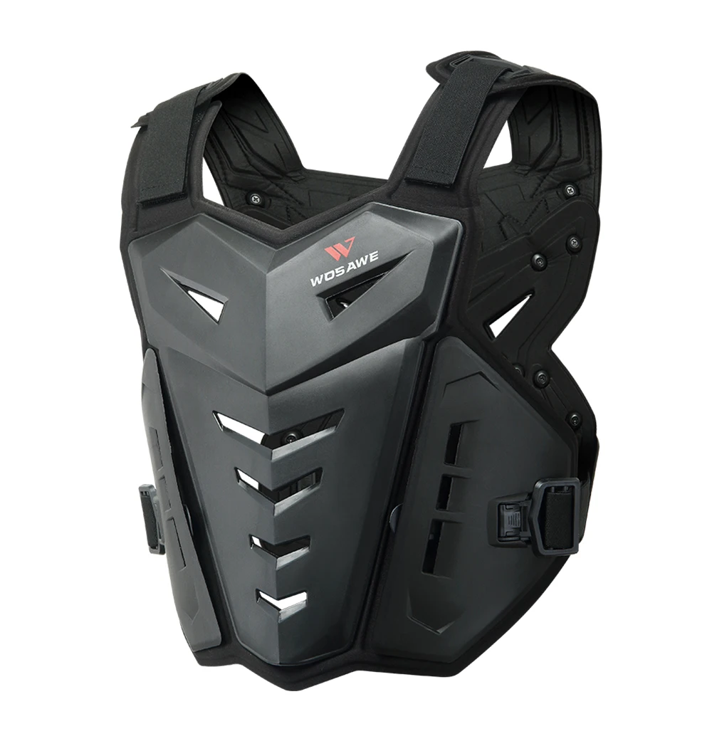 WOSAWE Motorcycle Jacket Body Armor Motocross Chest Back Protector Motocross Off-Road Racing Vest and Motorcycle Knee Protector