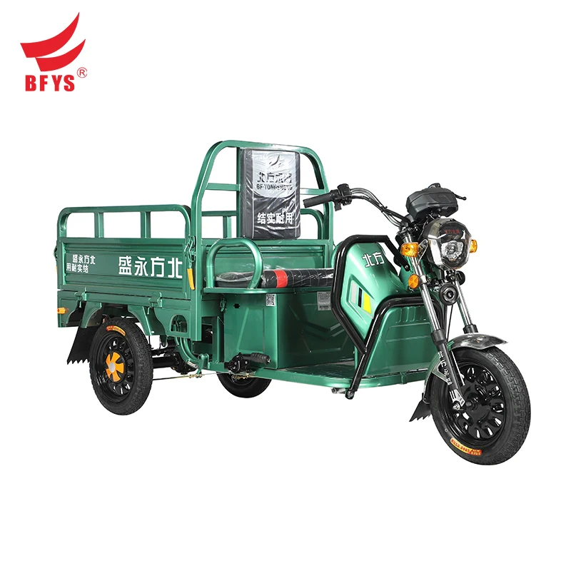 Китай Цена по прейскуранту завода взрослых три колеса 60V 1000W электрические грузовые трехколесные