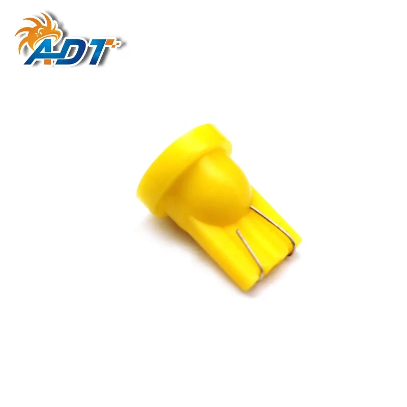 ADT #555 T10 194 anti flickering Yellow Color 2SMD ac 6.3 volt LED pinball Light bulbs