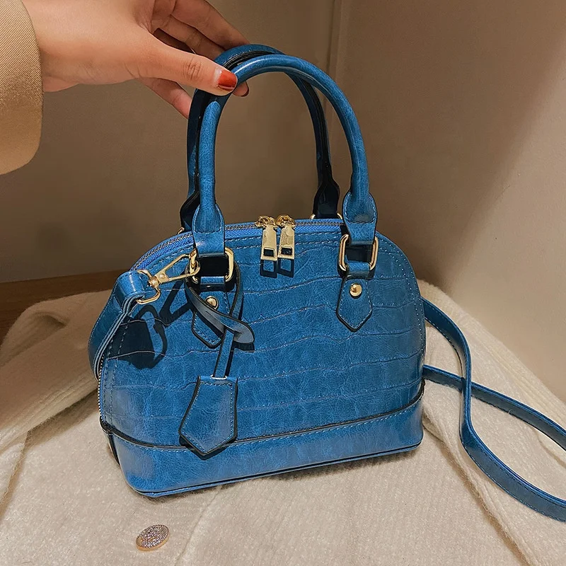2022 Shell Shape Luxury Ladies Handbags Women Bags Brand Women Shoulder Tote Bags High Quality Pu Leather Purses and Handbags