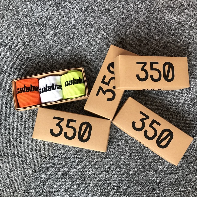  Лидер продаж бесплатная доставка модные длинные носки yeezy 500 калабасас Канье