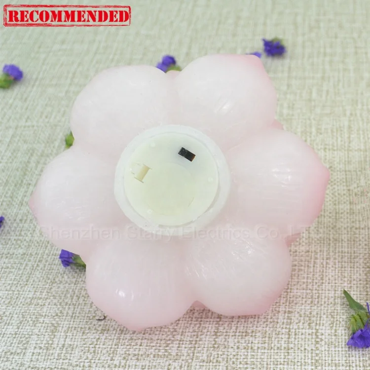 Battery Operated LED Chinese Lotus Candle With Moving Wick Flame