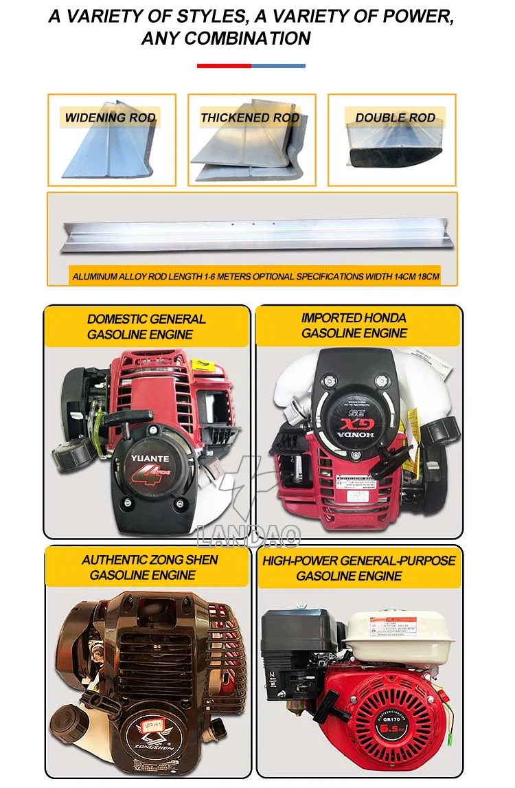 Concrete Vibratory Screed, Vibrations Leveling Ruler, Concrete Finishing Vibrating Screed