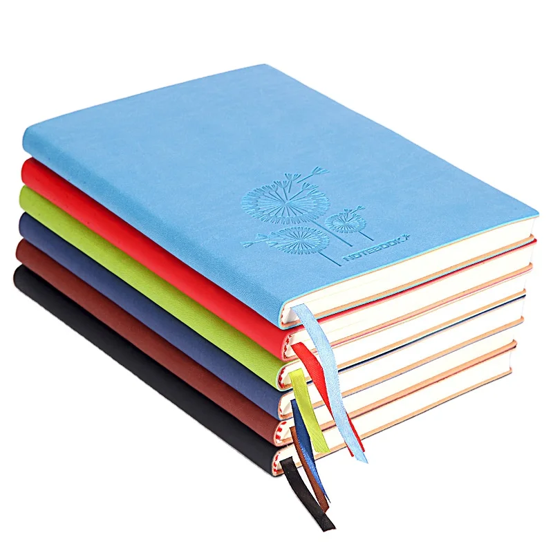 Custom Printing Note Book a5 Diary Embossed Soft Cover Agenda Office Supplies Business Lined Journal Notebooks