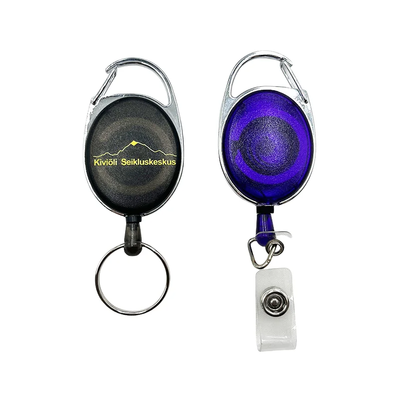 Heavy Duty Retractable Pull Badges Id Reel Carabiner Badge Reels Wholesale Badge Reel Doctor