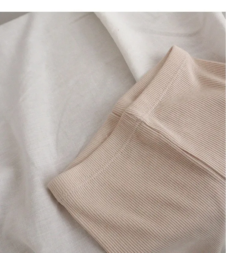 Spring Cotton Children Clothing for Boys and Girls with Solid Long Sleeved Top + Pants Two Piece Home Furnishing Babys Set