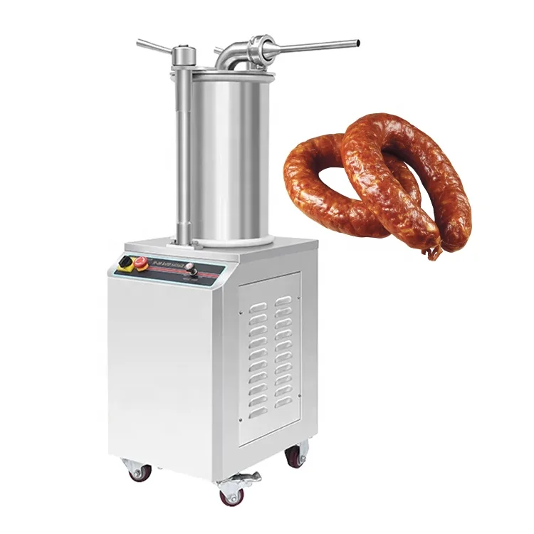 15 L 26 L 35 L 1.5 KW Sausage Stuffer Sausage Filling Machine For Small Business