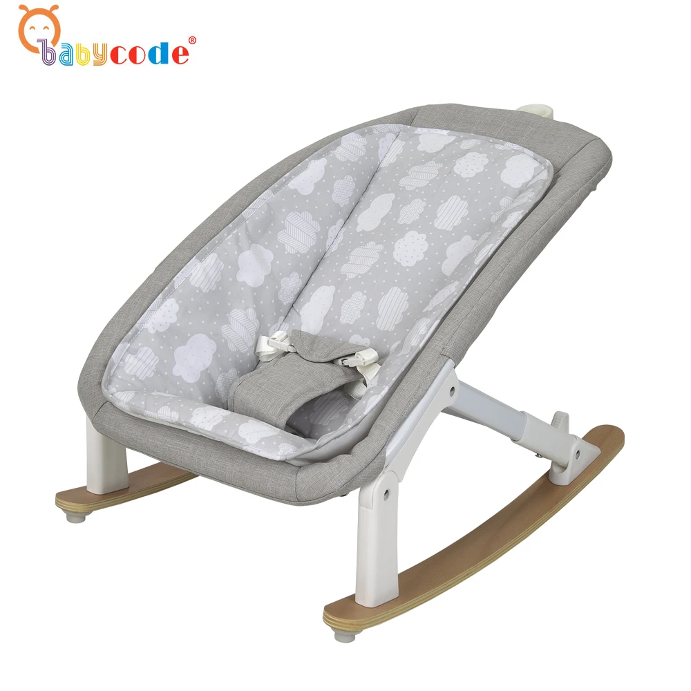 Детский кодовый Европейский стандарт деревянный складной регулируемый по высоте детский стул-качалка