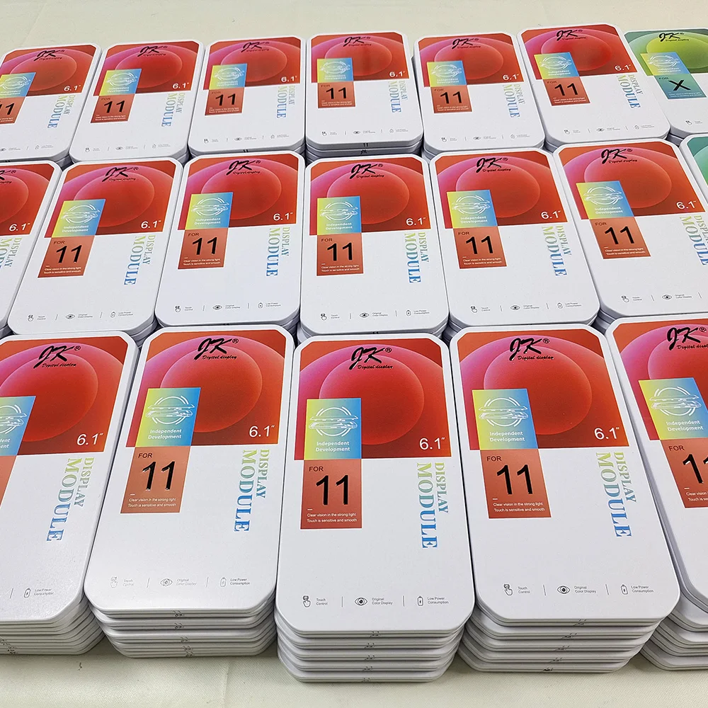 Tela sreen jk oled repart lcd del for iphone 15 14 13 12 11 xs pro max 10 pack replacement screen original frontal display