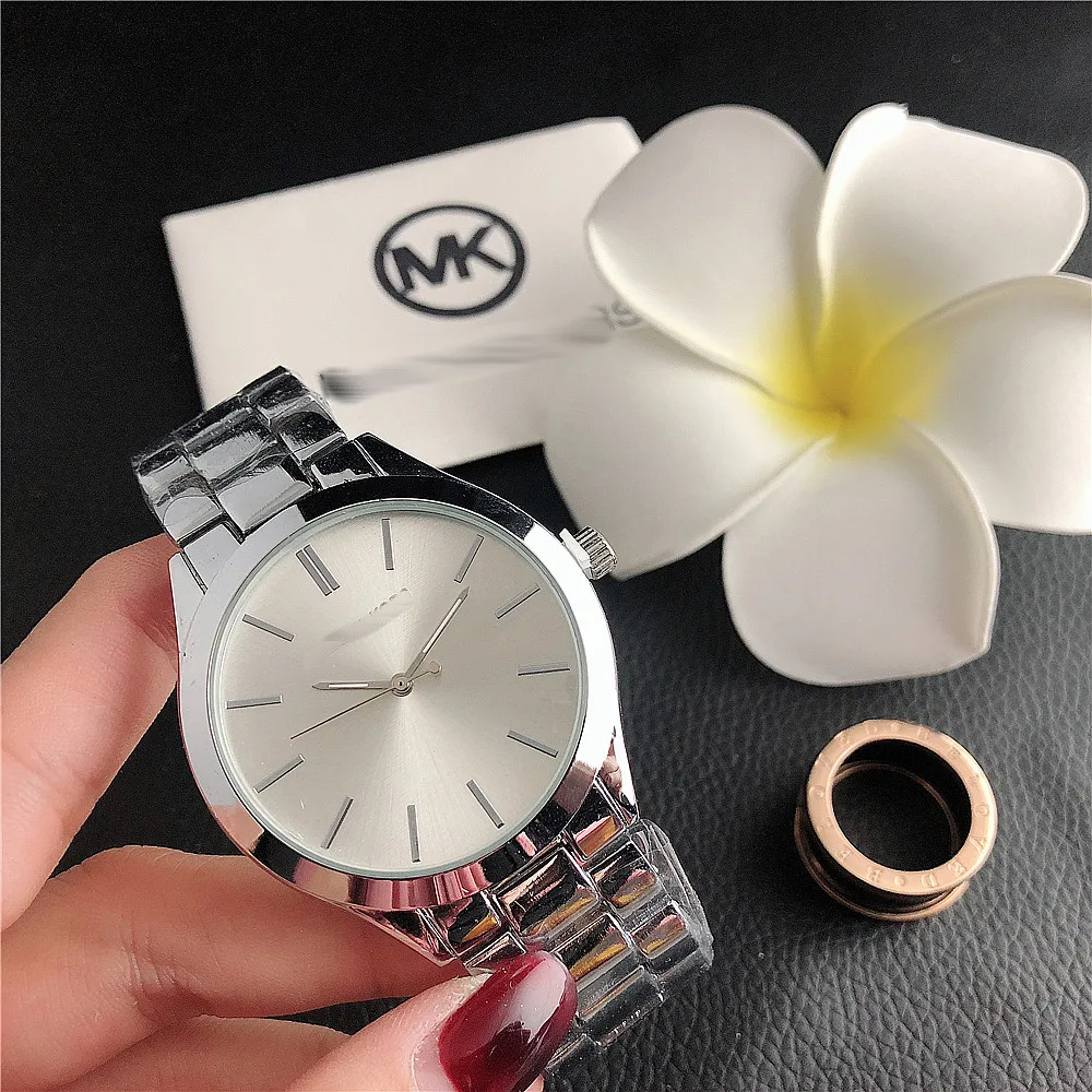 [2022] wholesale fashion jewelry oem watch set gifts women  digital quartz watches MK reloj men smart watch