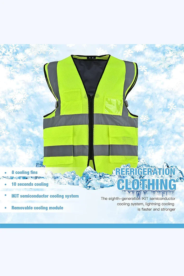 Hot selling Cooling Vest  Clothing Air Conditioning Clothingsuitable fan cooling jacket under hot weather