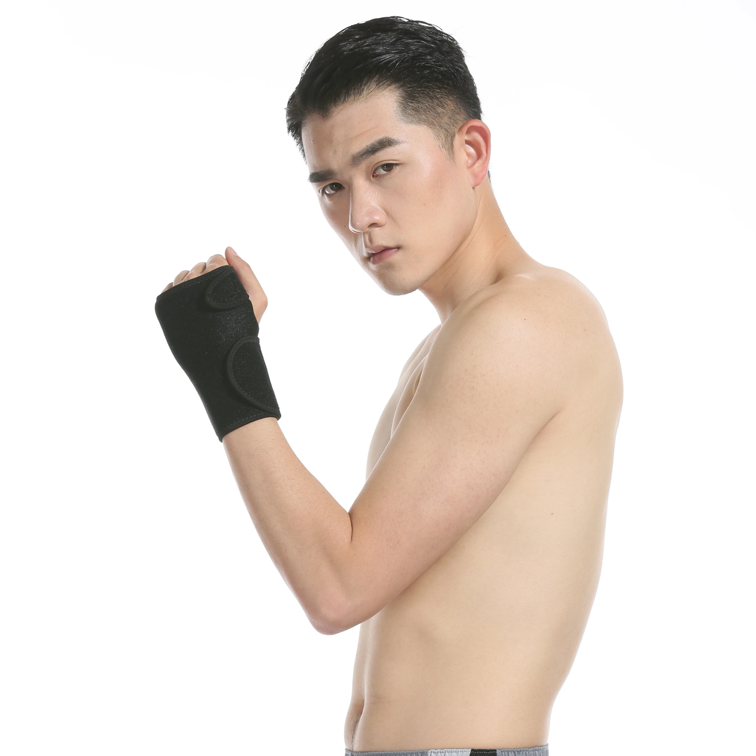 Custom logo comfortable removable steel wrist bands compression wrist splint support adjustable neoprene wrist brace