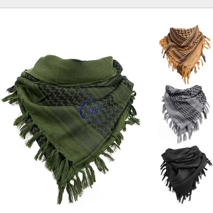 100% Cotton Windproof Military Shemagh Tactical Desert Keffiyeh Scarf Wrap