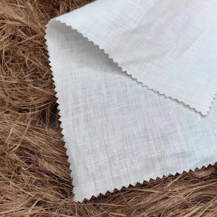 81001-- Eco-friendly wholesale 100% hemp light weight woven plain dyed hemp fabric for clothing