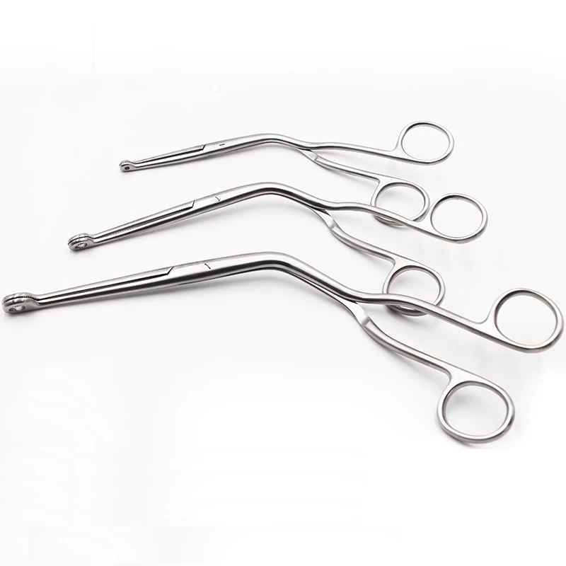 Trachea Laryngeal Pinces Medical Magill Forceps Foreign Body Removal Clamp Curved Nose Laryngeal forceps