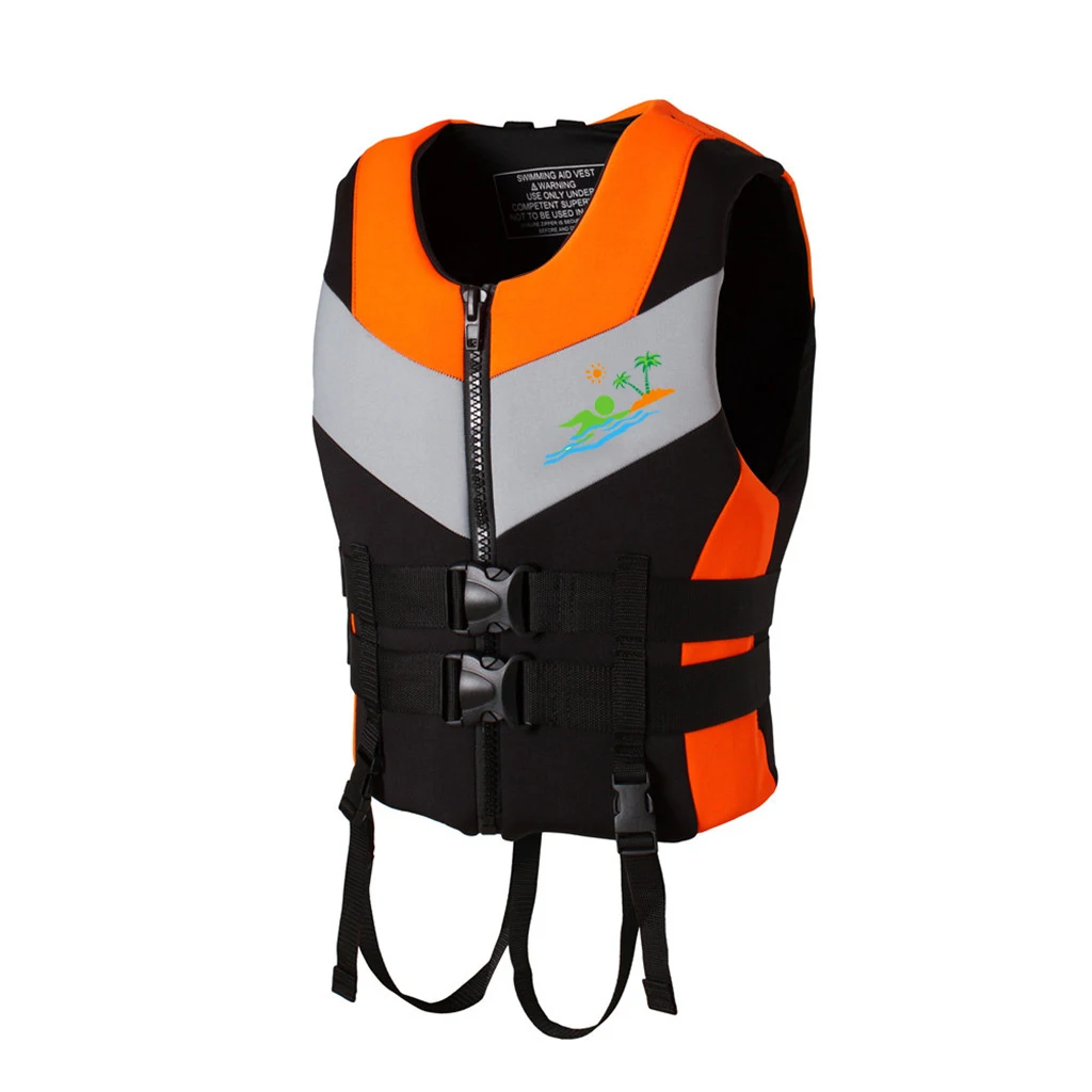 Adults Neoprene Swimming Jacket Sea Kayak Life Vest Marine Work Vest Life Jacket