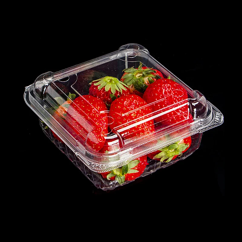 Высококачественный одноразовый пластиковый пищевой контейнер OEM PET, одноразовый контейнер для фруктов и салатов, пищевая упаковочная коробка
