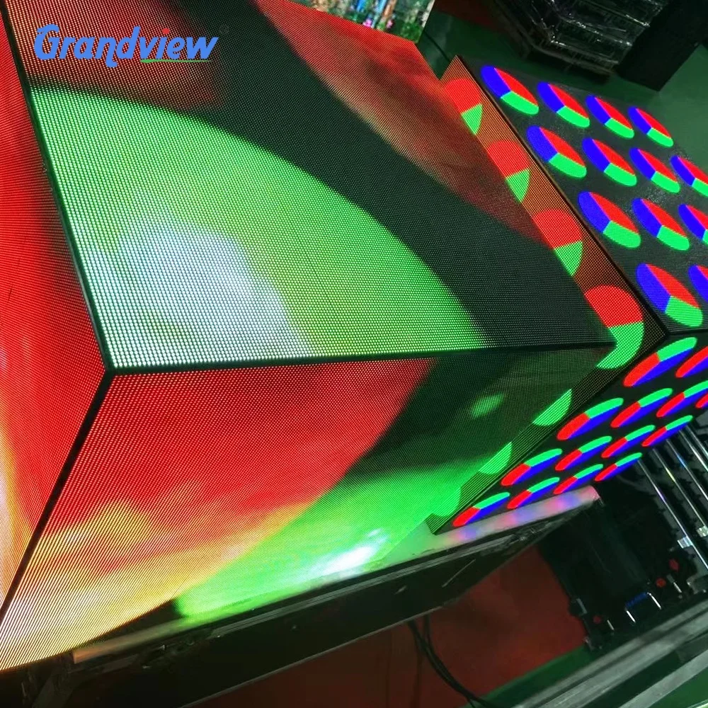 full color Outdoor Led Magic Cube Display Indoor And Outdoor Led Cubic Screen Commercial Advertising Led Cube Display Screen