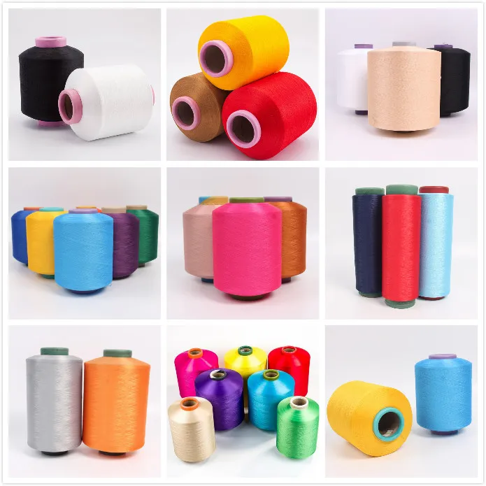 
High elastic acy covered spandex yarn 30D 75D polyester for sock yarn 