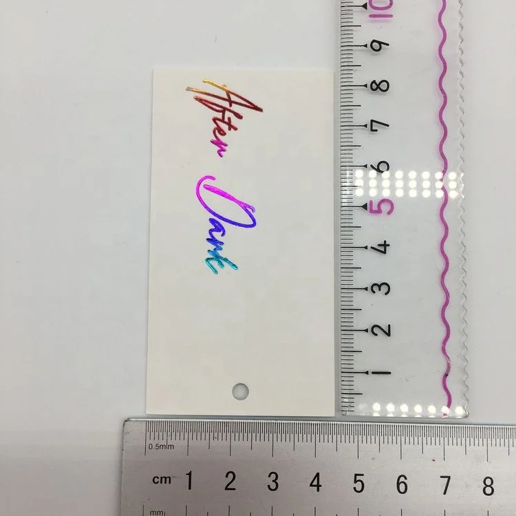 Custom luxury hang tag garment paper clothes tag for garment