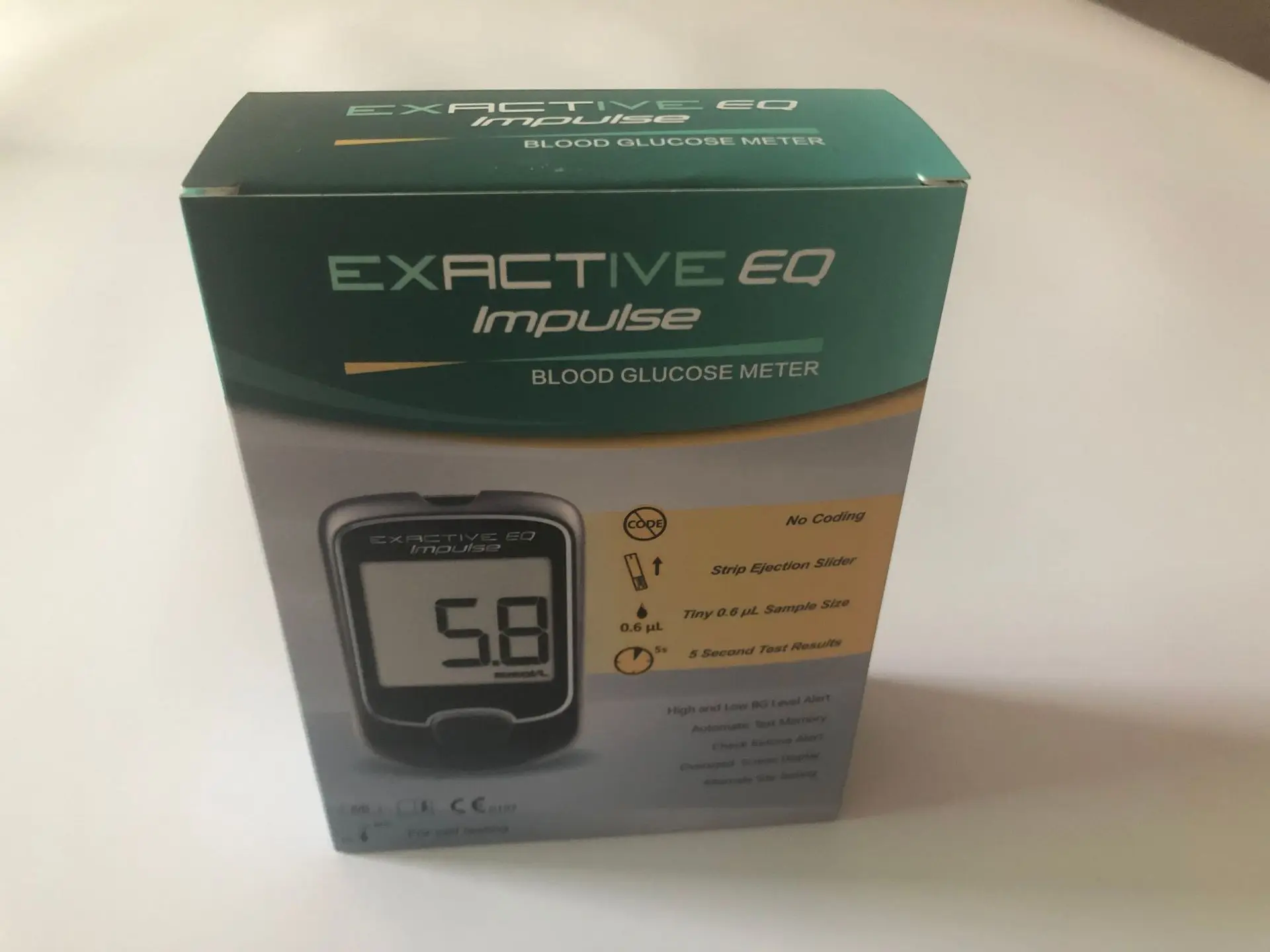 
Simple household Exactive EQ Impulse professional small automatic blood glucose meter for diabetes patients 